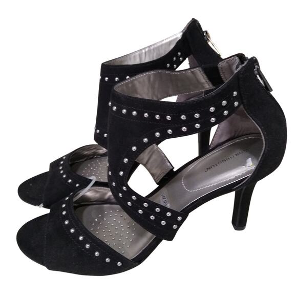 [G178] Worthington Black Gladiator Heels W/ Studs, Size 11 - Picture 1 of 7